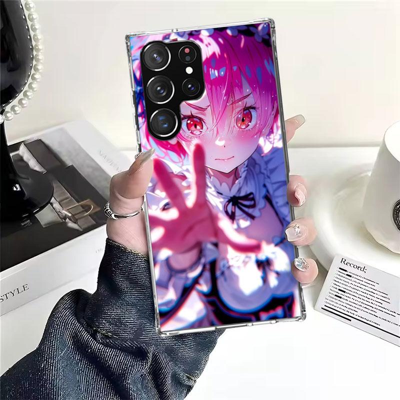 R-Rem Re Zero Anime Soft Phone Case For Samsung Galaxy S22 S23 S24 S25 Edge S26 Ultra S20 FE S21 Plus + Fundas Coque Galaxy S20