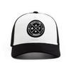 Men Vintage Patch Emblem Baseball Cap Mesh Hat Outdoor Adjustable Sunscreen Leisure Hat Spring Autumn Travel Tourism Beach Vacation