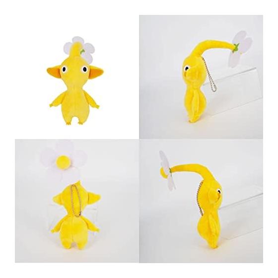 Sanei Boeki Pikmin Pluche Mascotte Assortiment Doos met Bal Kettingen (Blauwe Pikmin, Gele Pikmin, Rode Pikmin, Bloem, Blad)