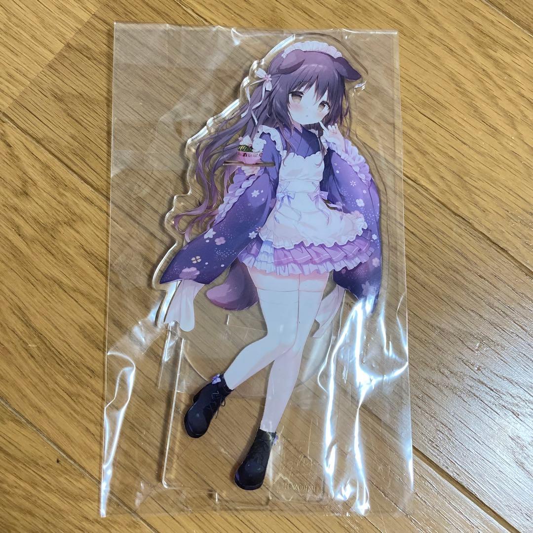 

[USED] FANBOX Continuation Bonus Black Dog Shiratama Shiratamako Acrylic Stand