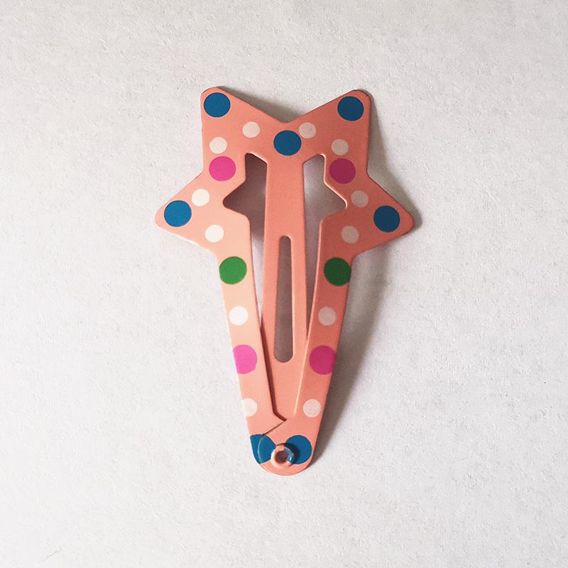Trendy Kids' Hair Accessories: Cute Animal Metal Hair Clips & Waterdrop Print Crown Side Pins