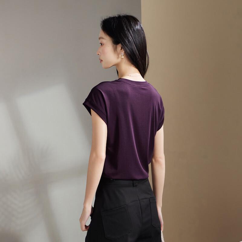 SOFSIL Women's Relaxed Fit U-Neck Short Sleeve T-Shirt