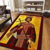 Large Religious Icon Pattern Carpet for Living Room High Definition Traditional Saint Portrait Design Adding Cultural Home Decor