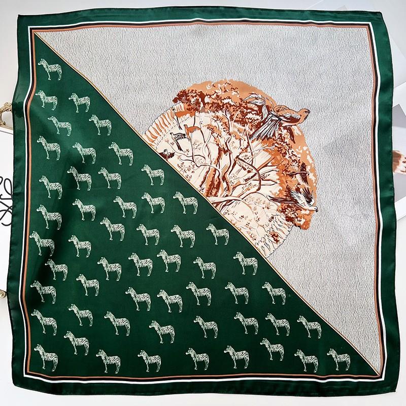 Spring and Summer Graffiti Flowers 71 * 71 Square Scarf Travel Sunscreen Headscarf Practical High-end Scarf for Mother