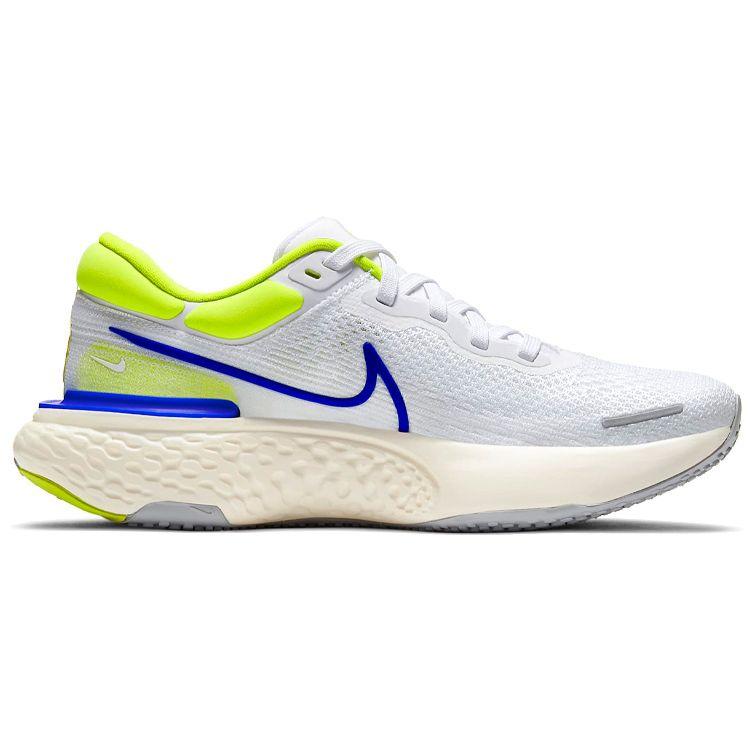 Nike ZoomX Invincible Run Flyknit White Cyber Blue Men Sneakers Grey-Fog Racer-Blue CT2228-101