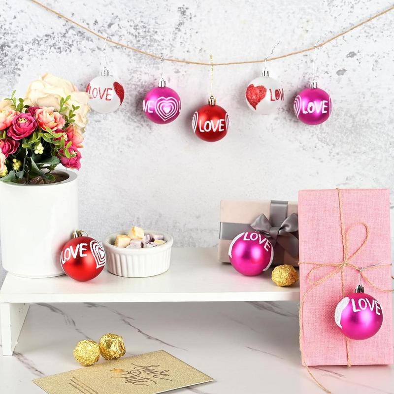 Red Wedding Decorative Balls Valentine s Day Heart Ornaments Valentine s Day Decoration Props Balls For Home Valentine s Day China Mainland