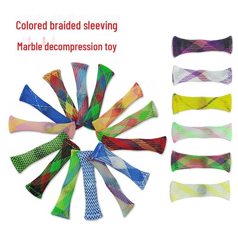Cross-border Woven Mesh Tube Bead Stress Relief Toy