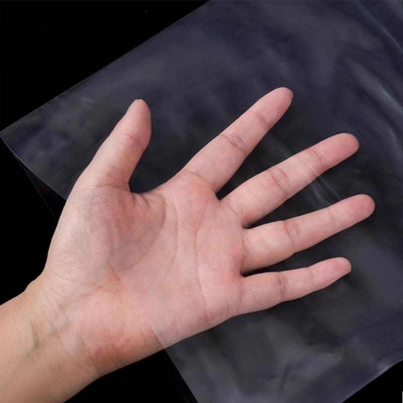 100m Flat Mouth Straight Through Bag Plastic Roll Film Fishing Rod Steel Cloth Industrial Dustproof Moisture-proof PE Tube Bags Cylindrical Pockets