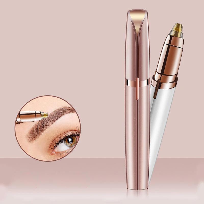 Electric Eyebrow Trimmer Security Hair Removal Eye Brow Epilator USB Charger Mini Shaper Shaver Hair Removal Painless Beauty