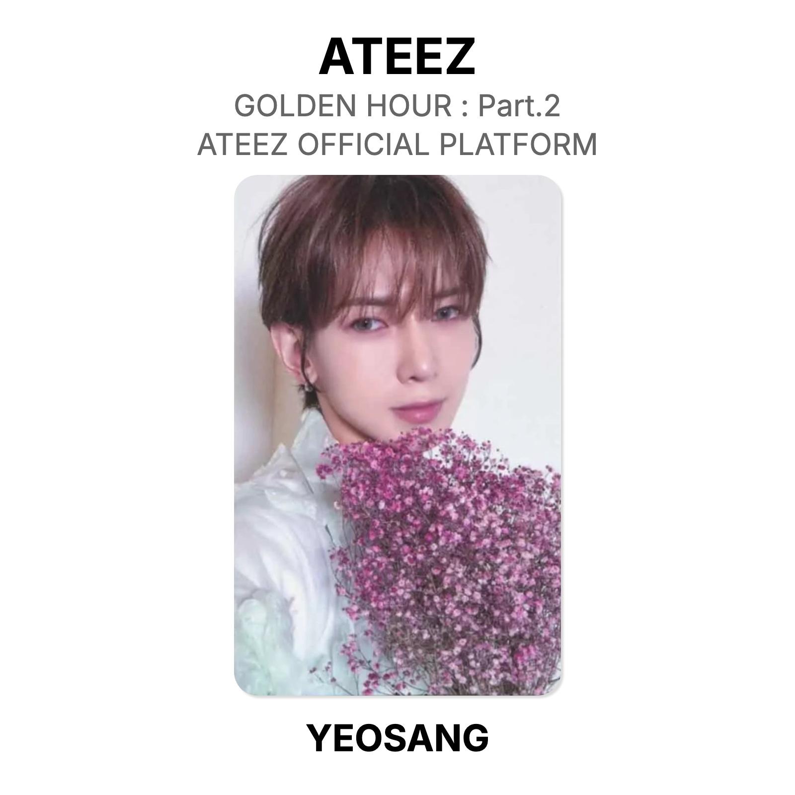 ATEEZ GOLDEN HOUR : Part.2 ATEEZ OFFICIAL PLATFORM Official Photocard YEOSANG