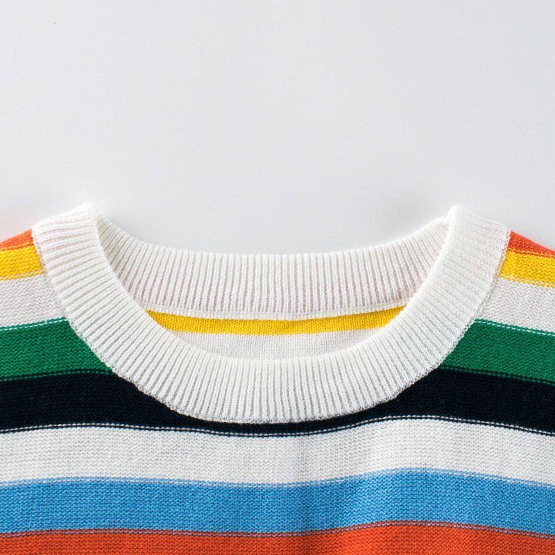 27Kids Spring and Autumn Children's Clothing Cotton Striped Sweater