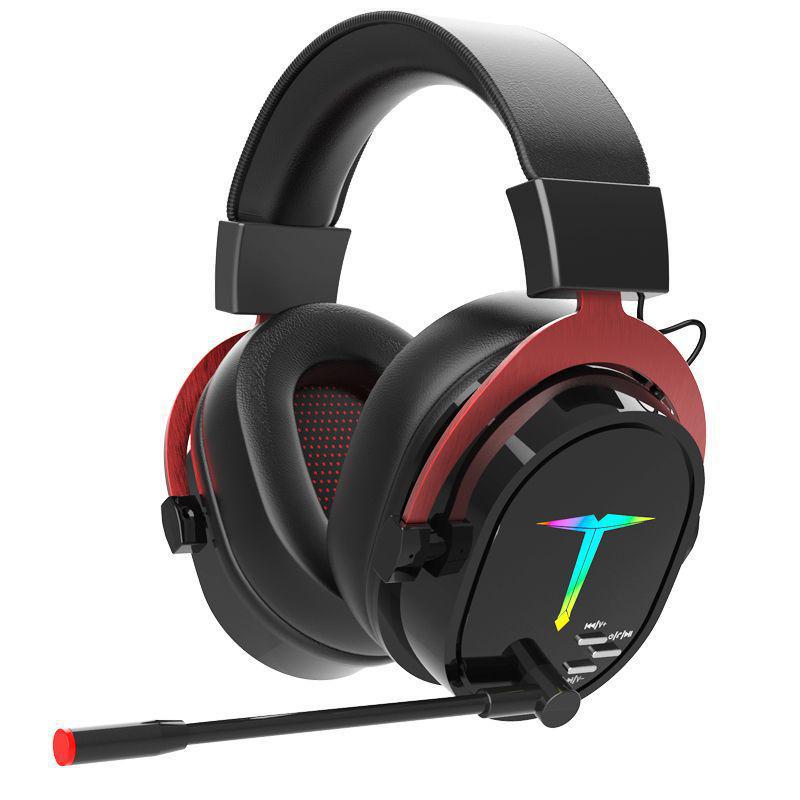 Dual-Mode Wireless Gaming Headset with Mic: 2.4G & Bluetooth for PC and Mobile.