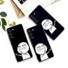 Funny Man Middle Finger Silicone Case For Samsung Galaxy S23 Ultra S24 5G S21 S20 FE Cover For Galaxy S22 S23 S24 S10 Plus Cases