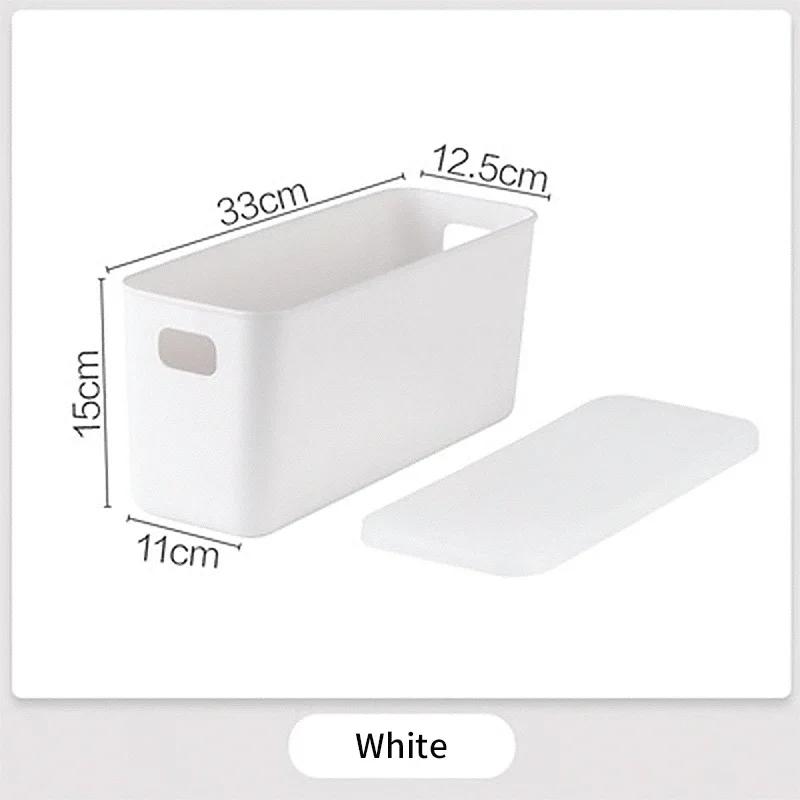 Storage Box with Lid Underwear Toy Ties Socks Snack Shorts Cosmetic Plastic Home Desktop Office Bathroom Storage Organization