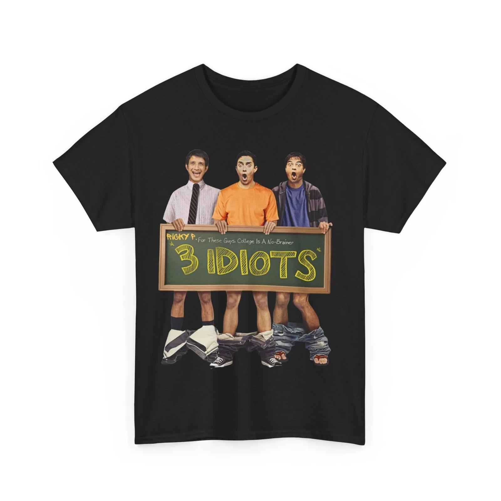 3 Idiots Aamir Khan Bollywood 2 T shirt By Ricky P Unisex Heavy Cotton Tee 2XL
