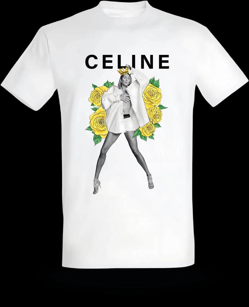 Celine Dion Parigi 2026 Fan Tour Regalo Maglietta Unisex Unisex 2026 Estate Nuova Moda Unisexs T-shirt Musica Pop Streetwear Hip Hop T-shirt