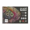 Anupam Pupil Black Toned Watercolour Paper Wire-O Book - Cold Press Paper - 250 Gsm - 12 Sheets -A5