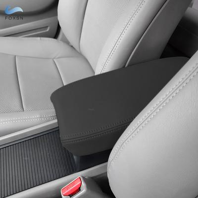 Accesorios de microcuero negro para coche, cubierta de caja de reposabrazos para consola central, embellecedor para Honda Civic 8. ª generación, 2006, 2007, 2008, 2009, 2010