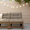 Garden Center Sofa Honey Brown Solid Pine Wood