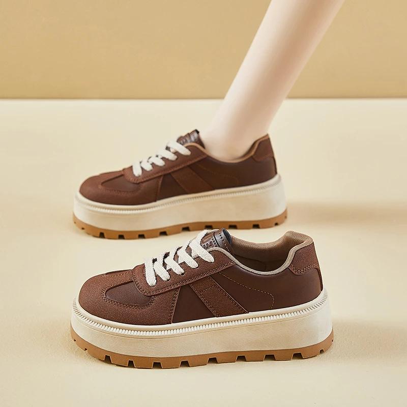 Fashion Shallow Flats Platform Women Sneakers Winter New 2025 Trend Fashion Women Shoes Outdoor Comfort Casual Non Slip Walking Boots