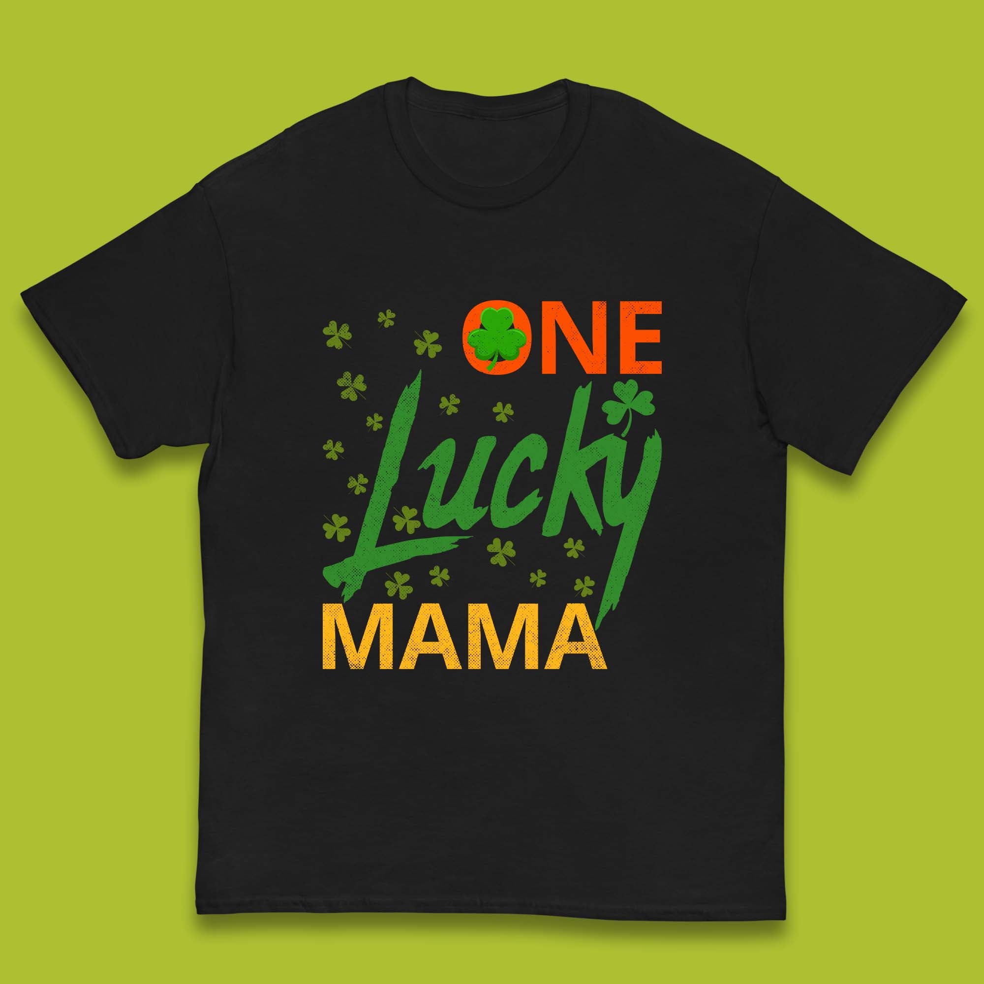 One Lucky Mama Patrick s Day Kids T-Shirt 100