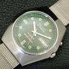 VINTAGE ORIENT AUTOMATIC 46941 JAPAN MENS GREEN COLOR DIAL WATCH a700682-5 R204-a700682