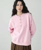 Keullaepeu Round Button Sweatshirt_Pink