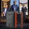 Carbon Fiber Microfiber Leather Money Clip Wallet for Men