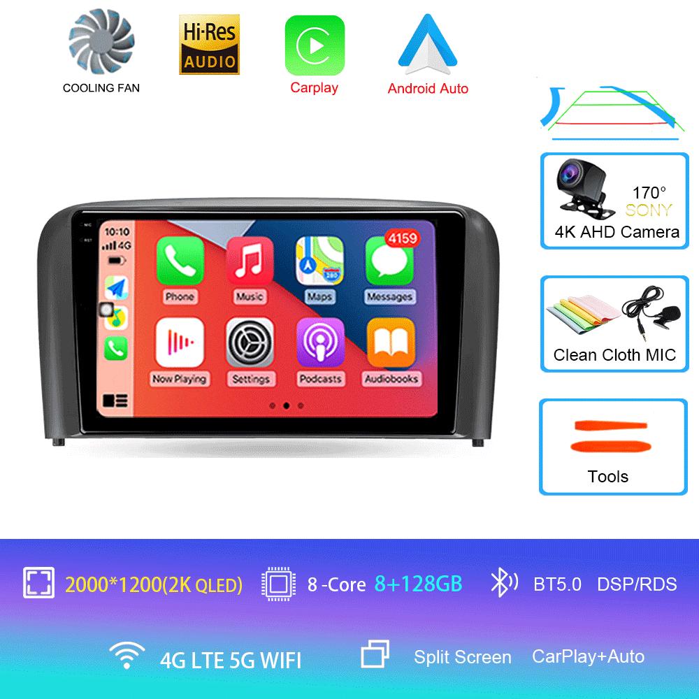 Car Radio Android 14For Volvo S80 1998 1999 2000 2001 2002 2003 2004 2005 2006 Navigation GPS Multimedia Player Stereo Carplay