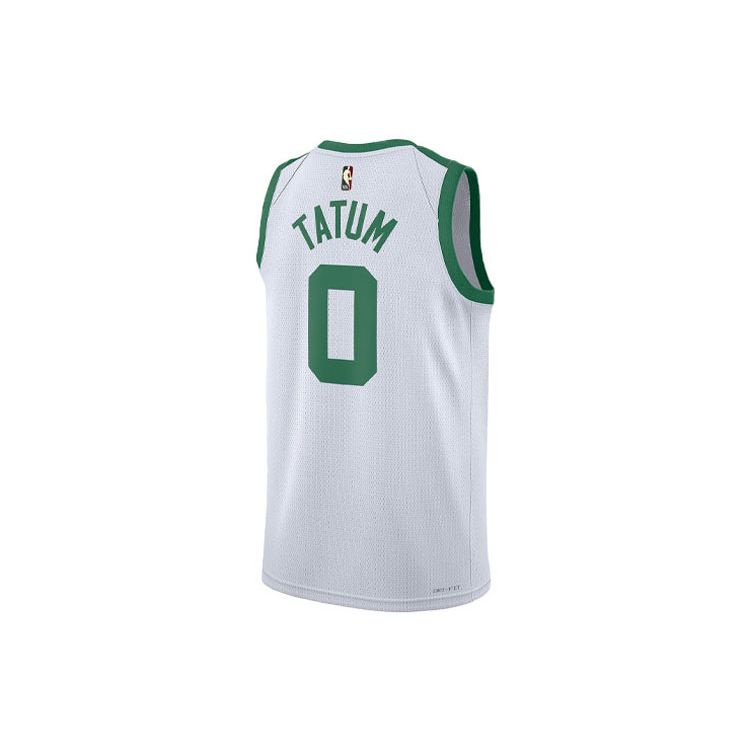 Nike NBA Boston Celtics Jayson Tatum Dri-Fit Jersey White/Green Men Streetwear DB4117-100