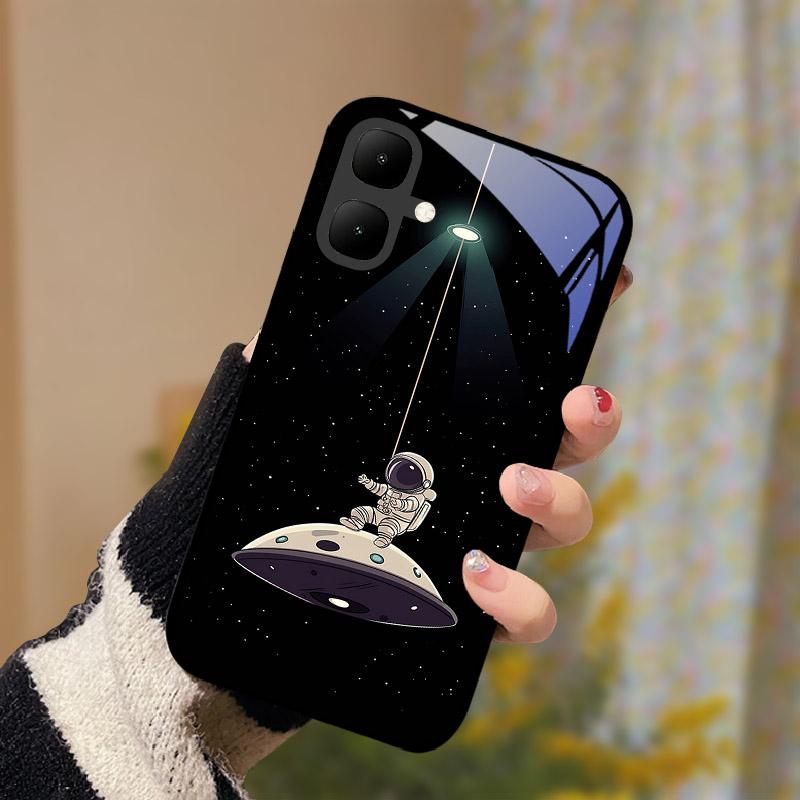 Etui na tył do Infinix Smart 10 X6725 Etui ze szkła hartowanego na telefon Tecno Pop 10 Smart10 Pop10 Modna ochronna obudowa