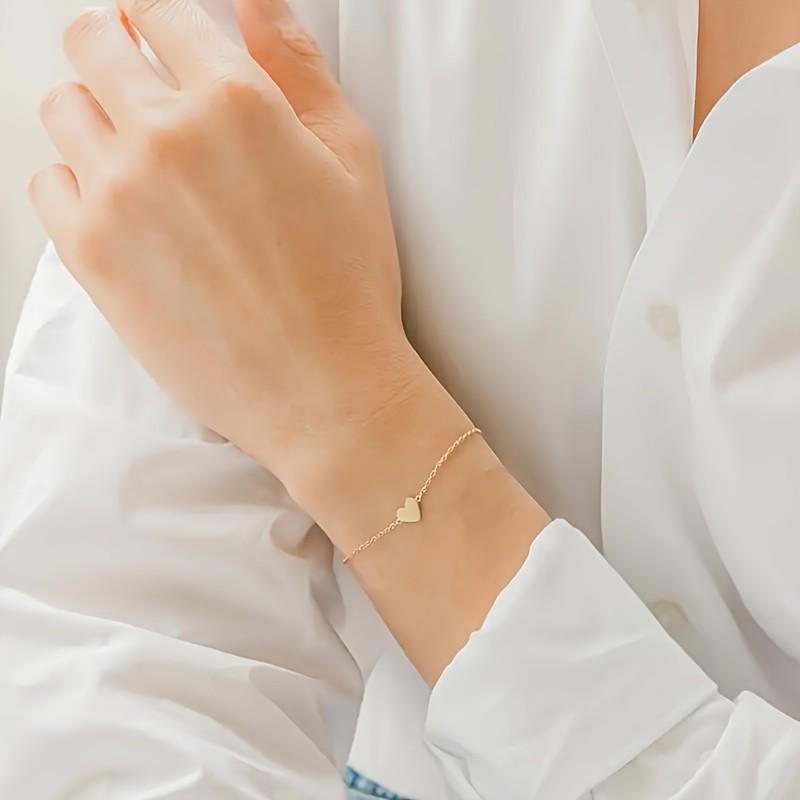 European and American Hot-Selling Double-Layer Heart Anklet - Minimalist Beach Jewelry for Women