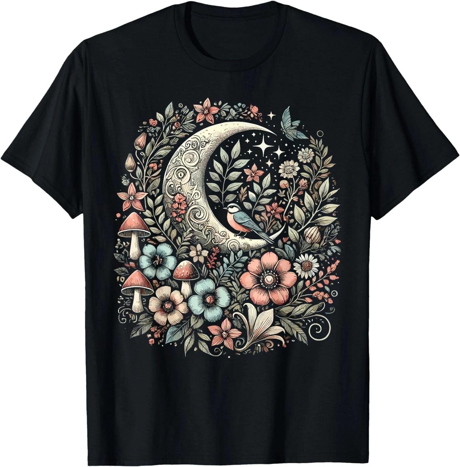 Aesthetic Retro Goblincore and dark Cottagecore Mushroom T-Shirt ,Unisex Tee XS