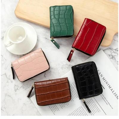 1 Pcs New Hot Top Seller Fashion Small Wallets Women Summer Travel Luxury Card Holder with Multifunction Crocodile Wallet