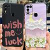 For Infinix Hot 11 Play 6.82" Soft Silicone Phone Cases For Infinix Hot 11 Play 11play 10Play Cover Luxury Flowers Funda Capa