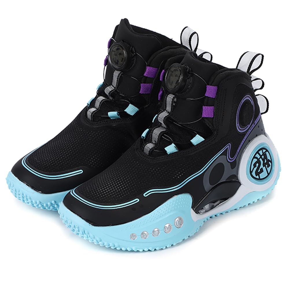 

KISSOS and Unisex Sports Basketball Mesh Streetwear Japanese Shoe Numerical Men s Women s Sneakers, Shoes, Shoes, Non-Slip High-Top (Black, Size, чорний