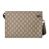 Gucci GG Detail Ceramic Effect Finish Supreme Canvas Clutch Bag Women clutch Beige Dark-Wood 768255-FACQC-9773