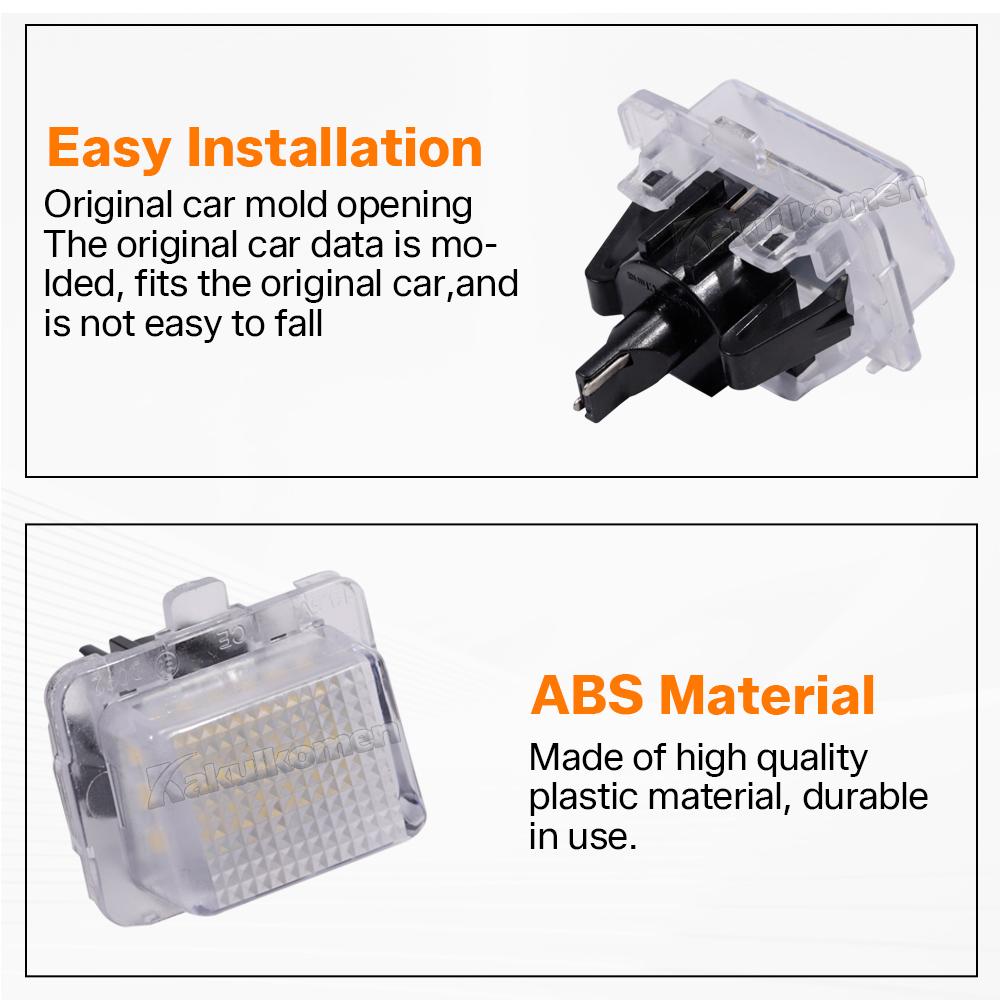 Error Free Car LED Number License Plate Light Lamp Kit for Mercedes C-Class W204 S204 E-Class W212 S212 C207 CL-Class C216 W211 License Plate Lights