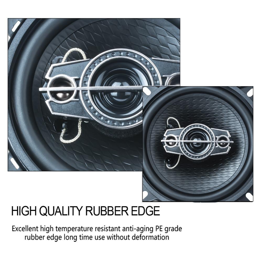 2x95W 5 Inch Total 4-Way HiFi Coaxial Speaker With Dust Cover And Audio Cable Car Door Auto Audio Music Stereo Full Range