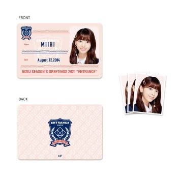 NiziU GREETINGS 2021 SPECIAL GOODS Student ID ID photo SEASON’S “ENTRANCE” & & [MIIHI]
