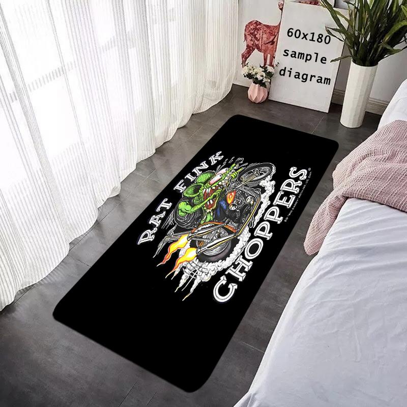 Entrance Doormat Rat Fink Bedside Balcony Rugs Living Room Carpet Foot Mats Bath Rug Floor Mat Ideal Gifts Non-slip House Decor