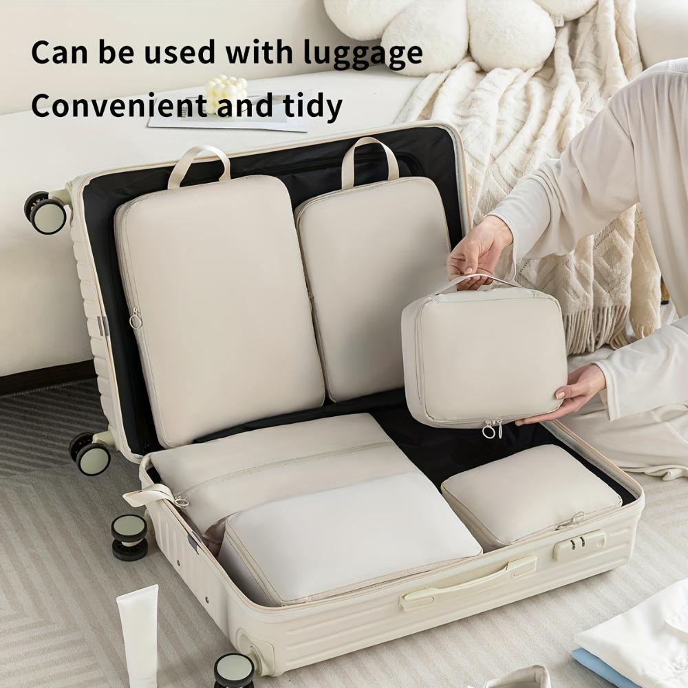 6-Piece Compressible Luggage Organizing Bag, Travel Storage Cube, Business Travel Clothing Sorting Bag