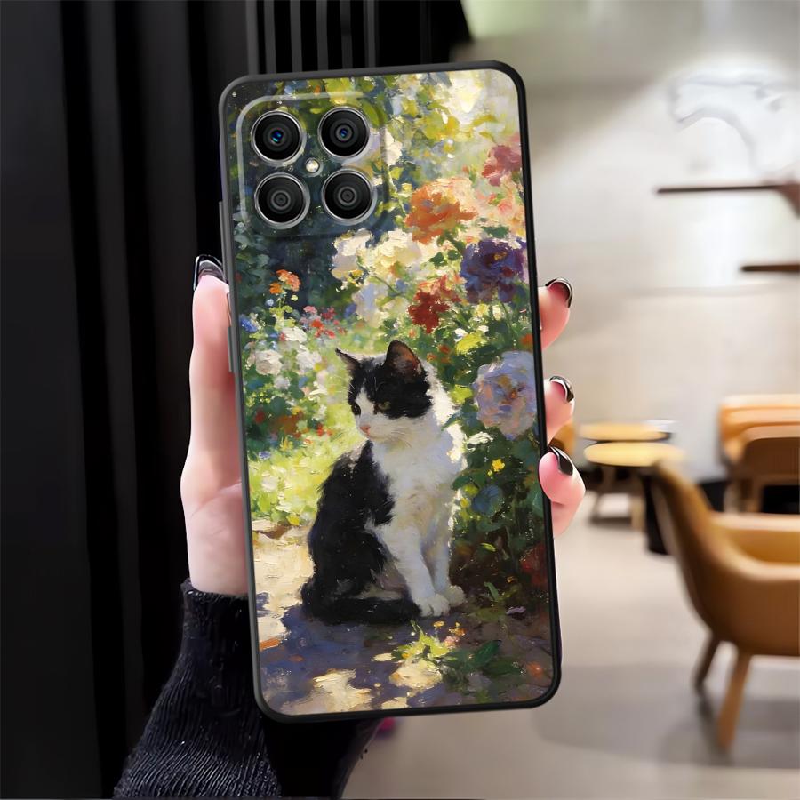 Funda Phone Cover Case for Honor 90 70 X7 X9a 200 400 Lite X8 8X X5b X6 Magic5Lite Cartoon Cute Cat
