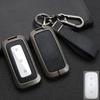 Zinc Alloy+ Leather Car Key Case Cover For  Geely Galaxy L7 Max Starship New L6 Smart Remote Key Protection Shell Holder Bag