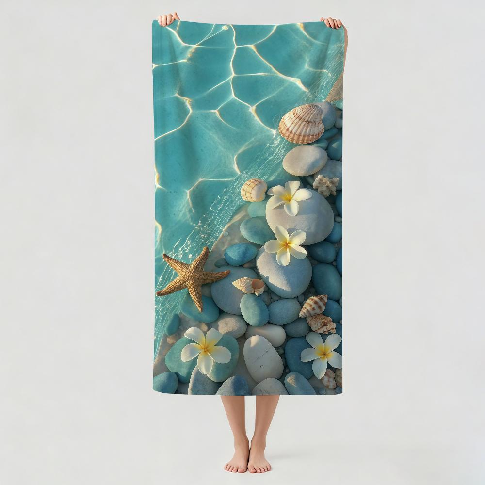 Fashion print starfish Towel Drying Bath Towel Applicable To Light Swimming Camping Yoga Beach Out
