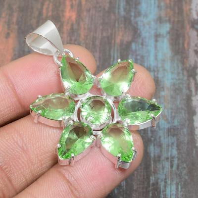 Tsavorite Gemstone 925 Sterling Silver Handmade Amazing Jewelry Pendant