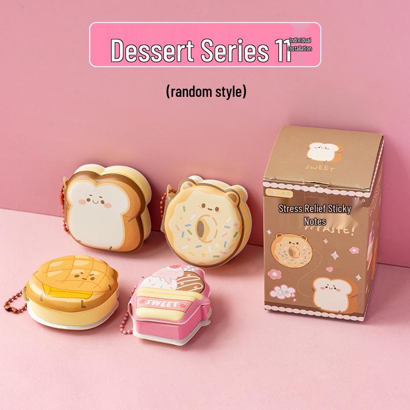 Mini Bean Decompression Sticky Notes: Cute Pocket-Size Pinch Memo Pad