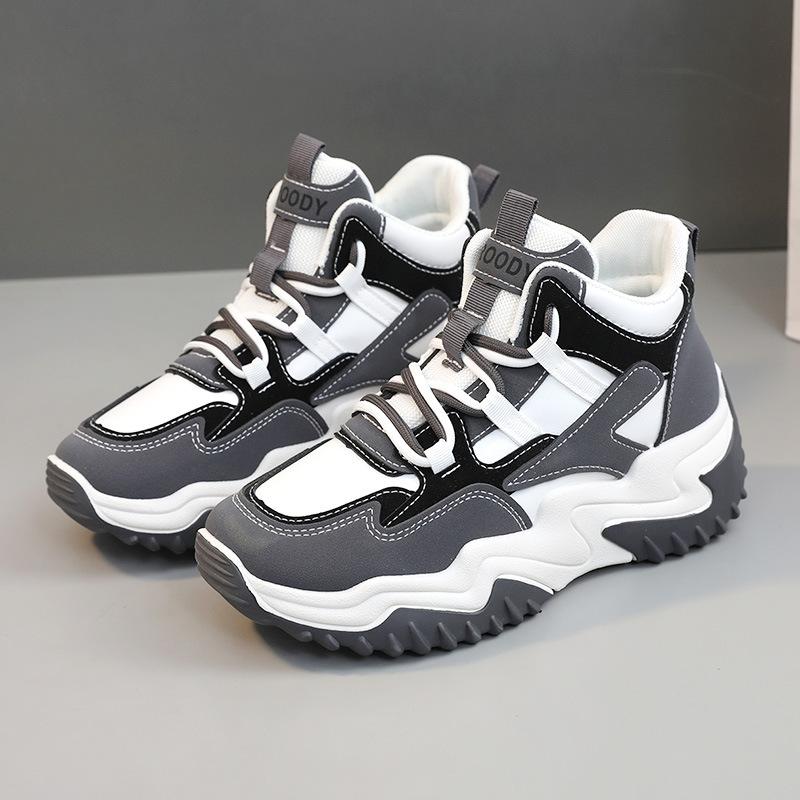 

[Customized] DKZ310 new color matching casual board shoes autumn fashion breathable shoes heightened platform dad shoes Han 40