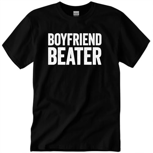 Boyfriend Beater T-Shirt Funny Valentine's Day Girlfriend T Shirts Unisex Letter Print Short Sleeve Graphic Tee Tops