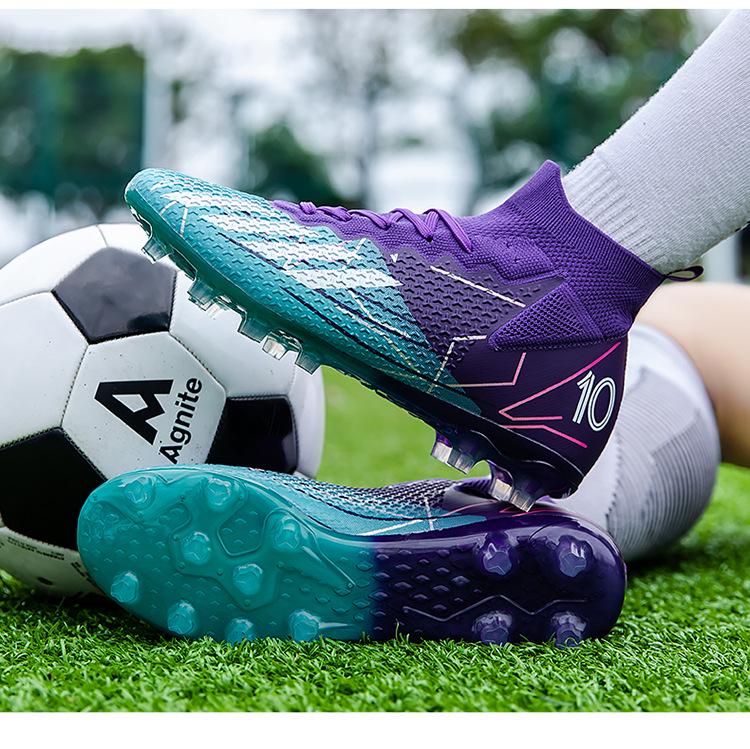 Men's Professional Long Stud Soccer Shoes for Artificial Turf